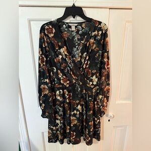 H&M Floral Long Sleeve Dress